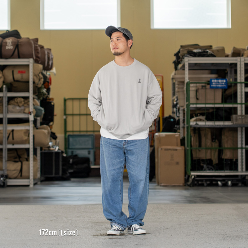 ウサロゴスウェット（アイボリー/ブルーグレー/シックオリーブ