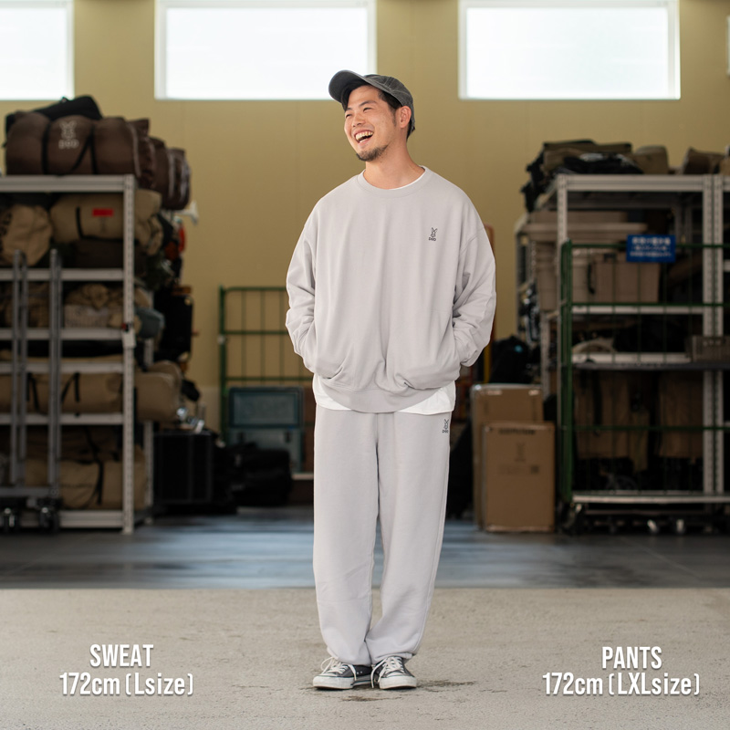 美良品 DESCENT& OGASAK スウェットジャケット & パンツ ウサロゴスウェットパンツ（アイボリー/ブルーグレー/シックオリーブ