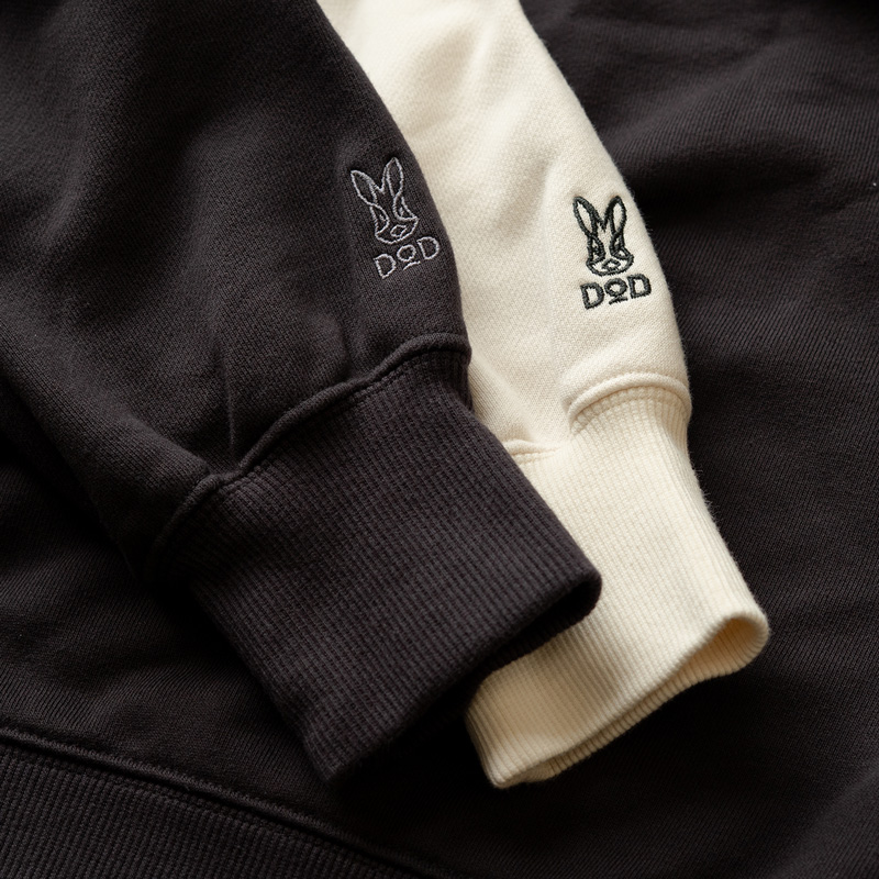 デカロゴスウェット（アイボリー/スミクロ） - DOD（ディーオーディー