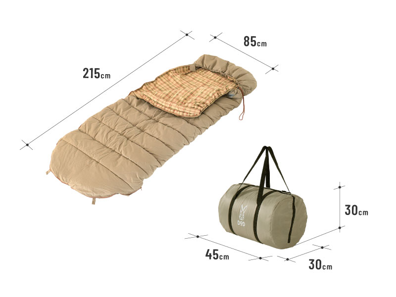  ゆったりマミーシュラフのサイズ画像