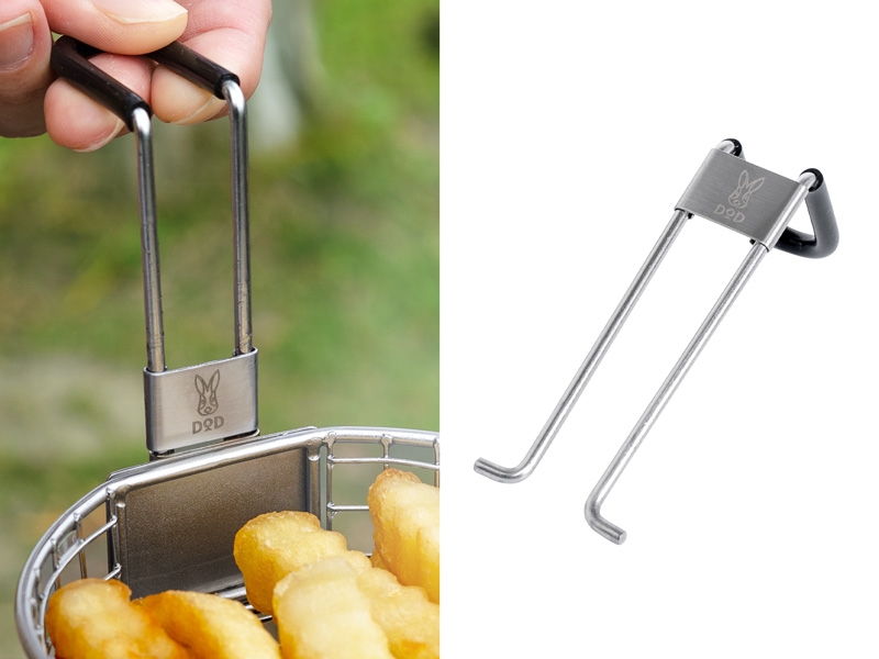  アゲ＆ムシのメインの特徴（つまんで、外して、コンパクト。安全便利な着脱式ハンドル。）