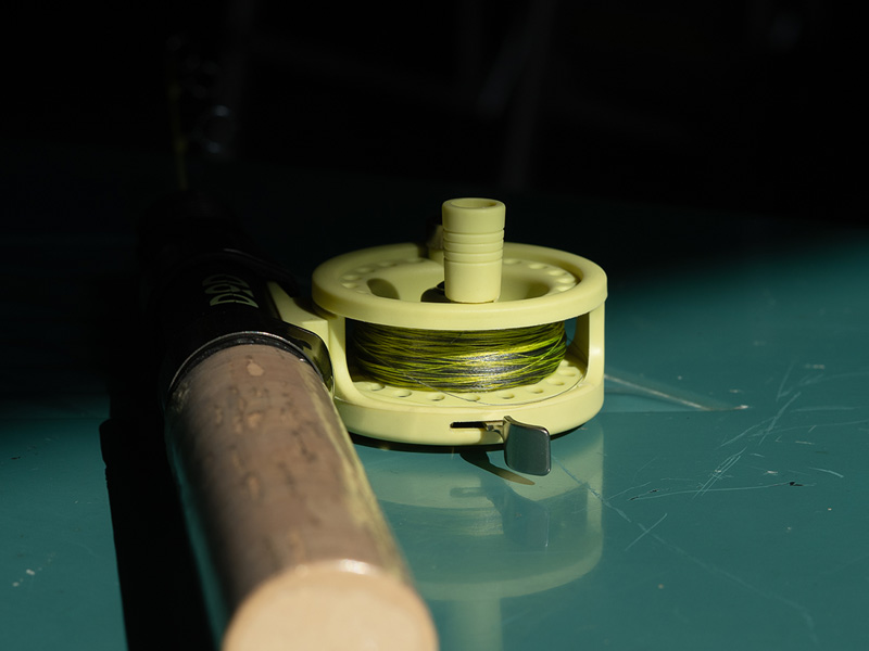  ハジメテ・ワカサギ・竿セット（1本）のメインの特徴（深さがわかる2色ライン（PE0.2号/100m））