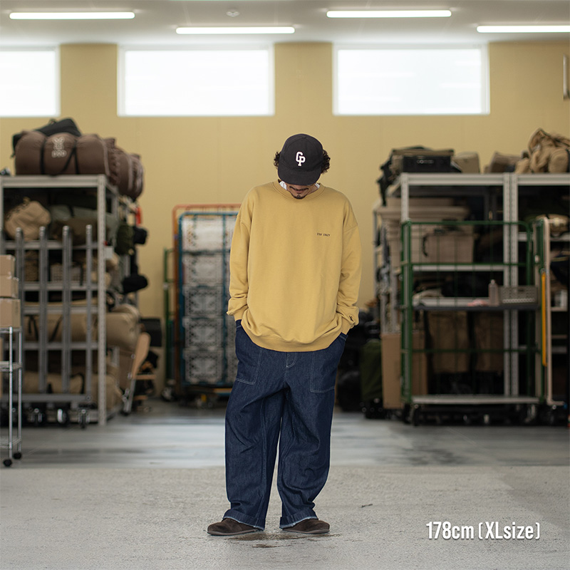 ウサギドドンスウェット（ホワイト/マスタード/ブラック）JK263-WH/YL