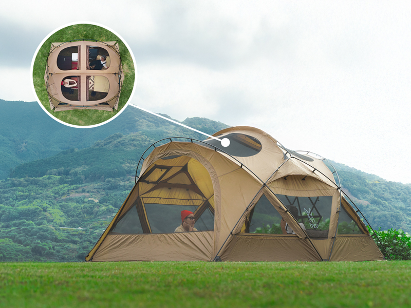  ガシーンドームのメインの特徴（夏でも涼しい）