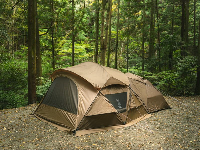  ガシーンテントのメインの特徴（「ガシーンドーム」と連結して夢の2ルームテントに）