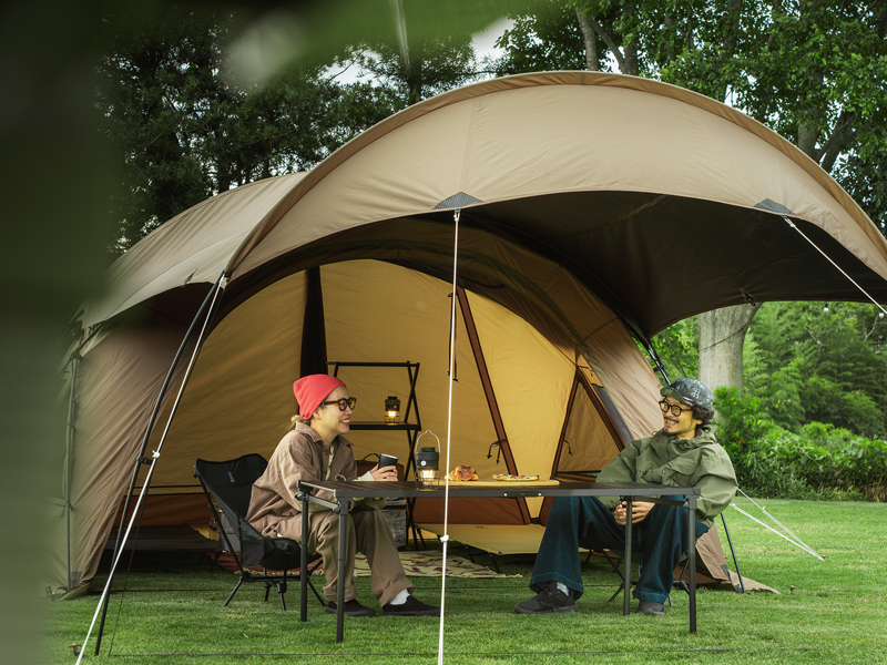  ガシーンタープのメインの特徴（ガシーンドームのリビングスペースを拡張）