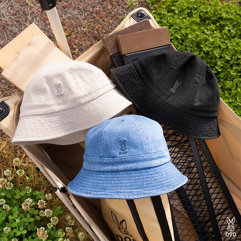 ドングリハット（ナチュラル/デニムブルー/ブラック）HT251-IV/BL/BK-F