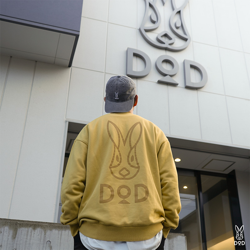 ウサギドドンスウェット（ホワイト/マスタード/ブラック）JK263-WH/YL/BK-M/L/XL