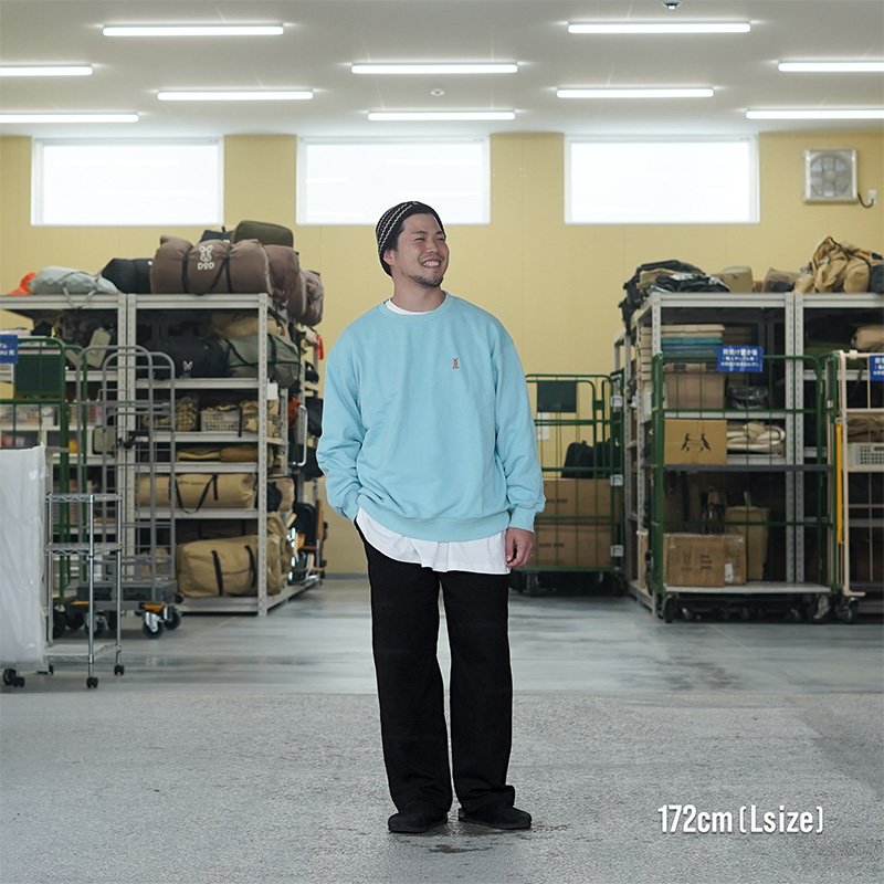 ウサロゴスウェット（グレー/ミズイロ/スミレ/スミクロ）JK264-GY/BL