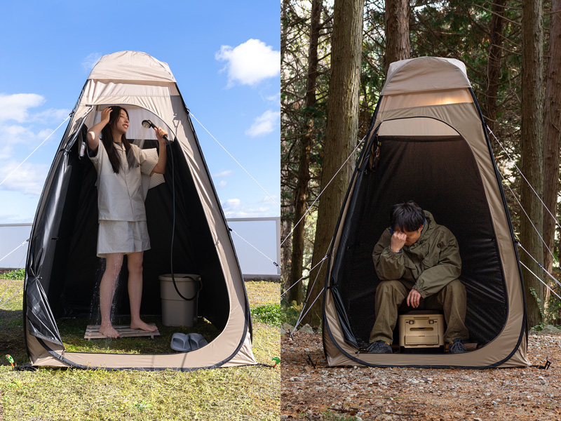  タテテントのメインの特徴（防災士監修のプライベートテント）