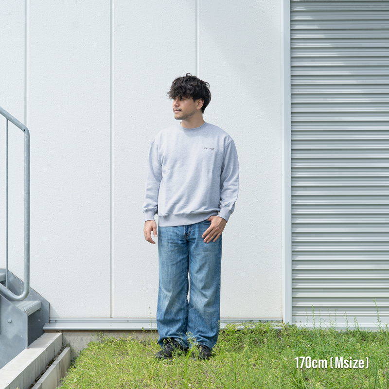 JK263-WH-M ウサギドドンスウェットM/L/XLの着用イメージ