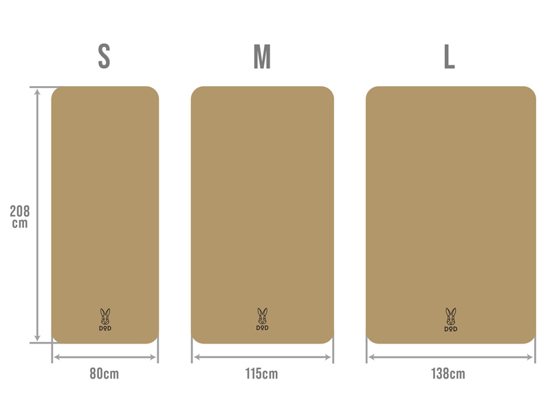  ソトネノキワミ Lite Lのメインの特徴（テントにフィットする3サイズ展開）