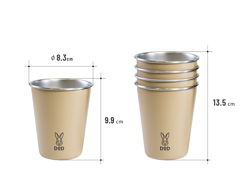  ヨッツスタック・ウサカップのサイズ画像