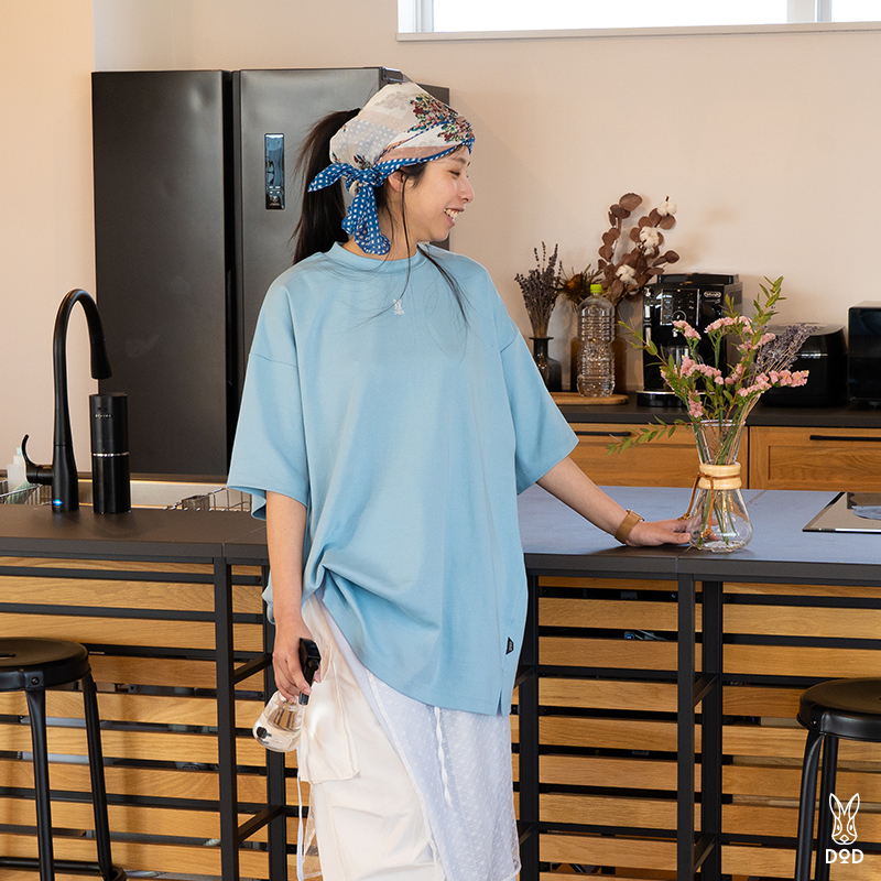 ウサロゴチュニック（サンホワイト/サマーブルー/ブラック）TS162-WH/BL/BK-F