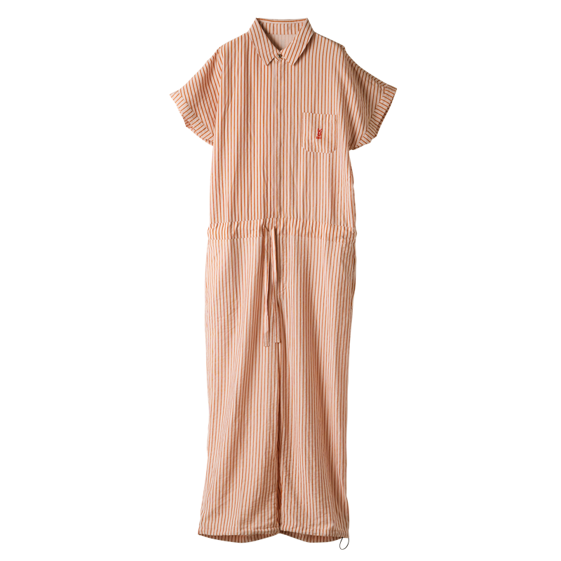 ピンクベース×赤ストライプ