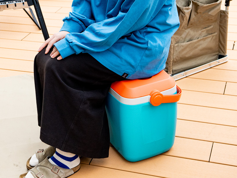  ウサンポクーラー（25）のメインの特徴（座れるほどタフ。自由に使える）