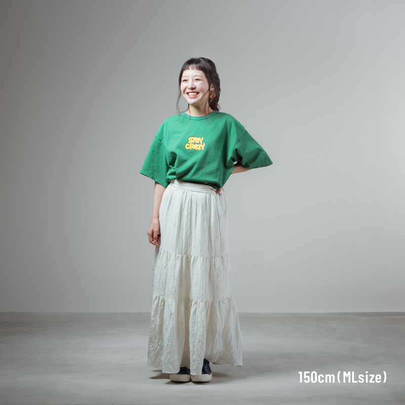 TS202-WH-ML ステクレビビッドTee ML/LXLの着用イメージ