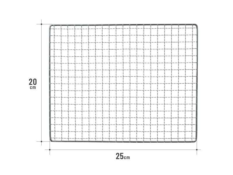  ノビールBBQグリル用焼き網（3枚セット）のサイズ画像