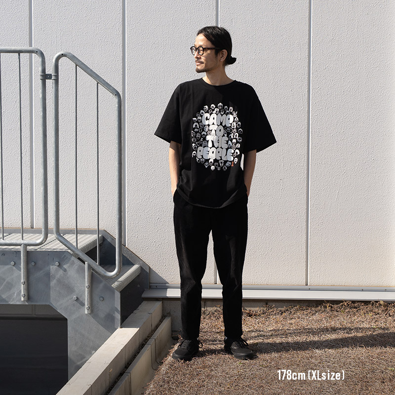 TS192-WH-M キャンパーTEE(M/L/XL)の着用イメージ
