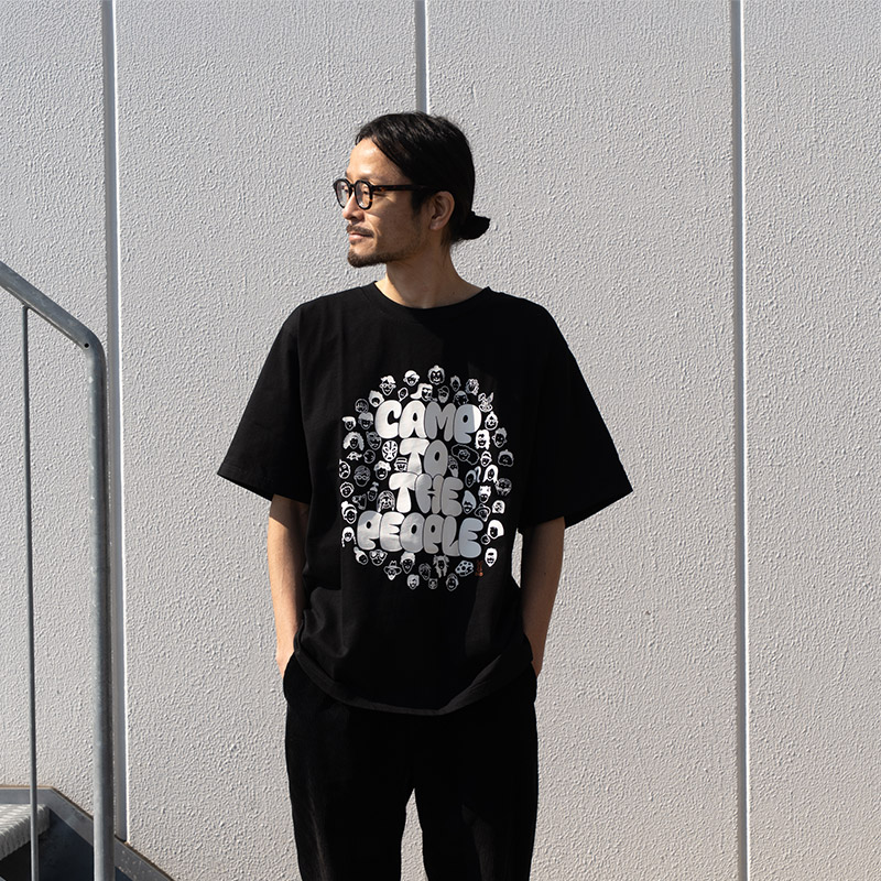 TS192-WH-M キャンパーTEE(M/L/XL)の着用イメージ