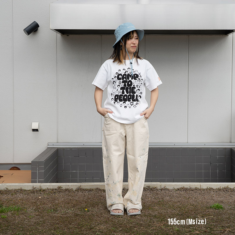 TS192-WH-M キャンパーTEE(M/L/XL)の着用イメージ