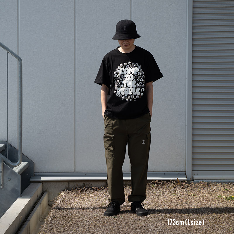 TS192-WH-M キャンパーTEE(M/L/XL)の着用イメージ