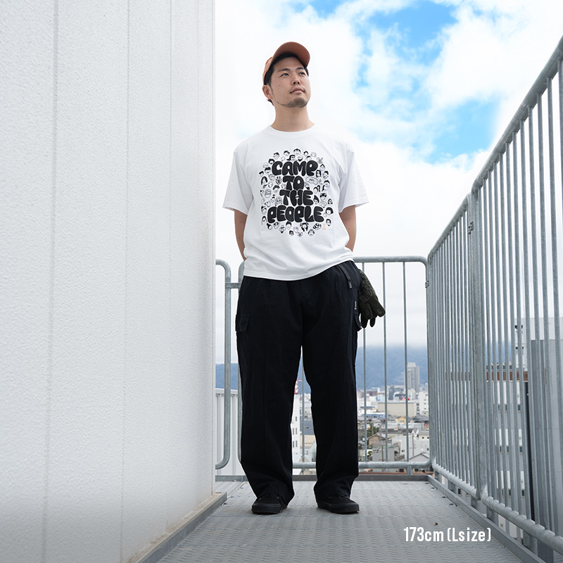 TS192-WH-M キャンパーTEE(M/L/XL)の着用イメージ