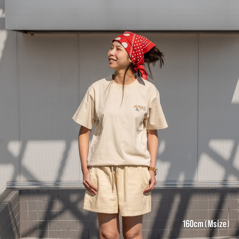 TS194-WH-M オン・オフTEE(M/L/XL)の着用イメージ
