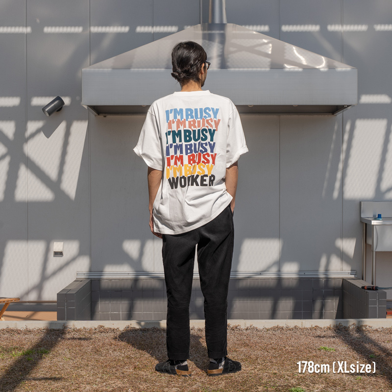 TS194-WH-M オン・オフTEE(M/L/XL)の着用イメージ