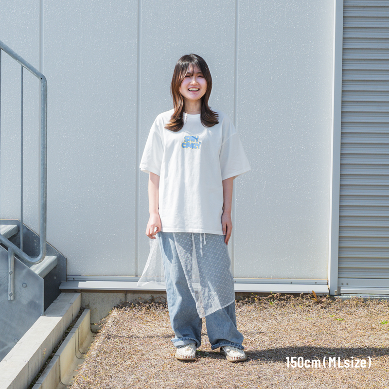 TS202-WH-ML ステクレビビッドTee ML/LXLの着用イメージ