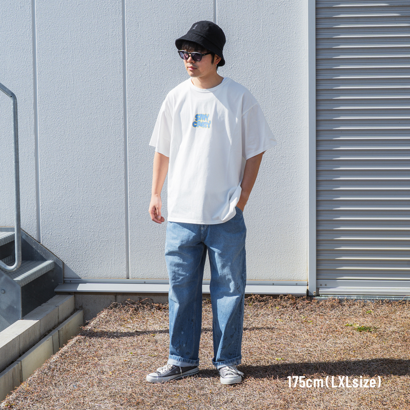 TS202-WH-ML ステクレビビッドTee ML/LXLの着用イメージ