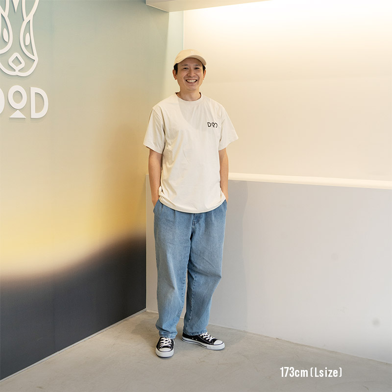 TS255-IV-M サラサラTEE(M/L/XL)の着用イメージ