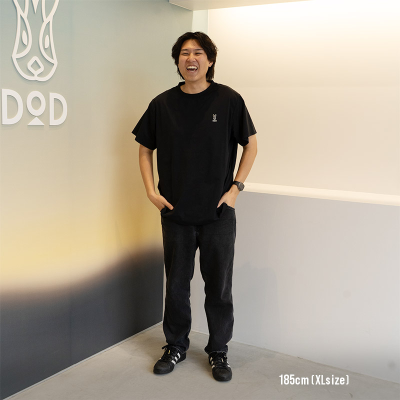 TS287-WH-M サラサラTEE（M/L/XL）の着用イメージ