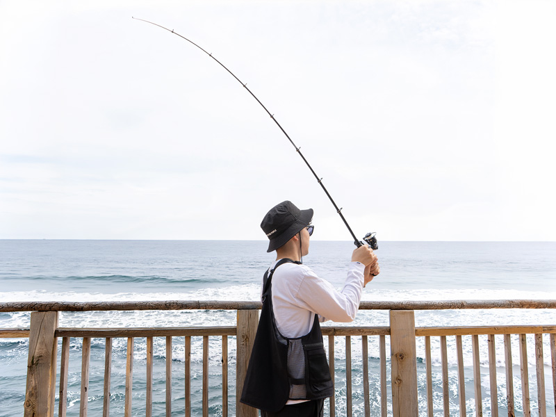  こっそりロッドセットのメインの特徴（これ一本で「投げる」も「落とす」も思いのまま）