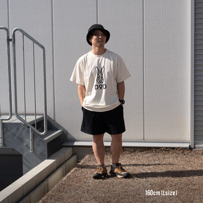 TS247-IV-M ウサギドドンTEE（M/L/XL）の着用イメージ