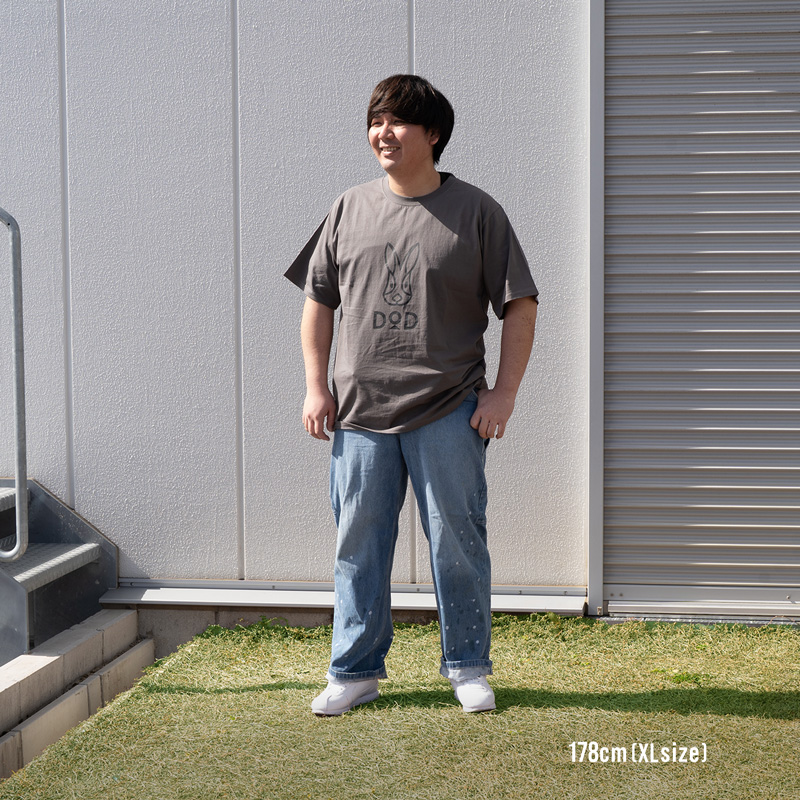 TS247-IV-M ウサギドドンTEE（M/L/XL）の着用イメージ