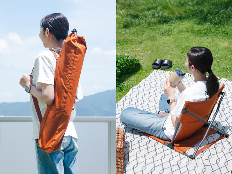  スーパージベータチェアのメインの特徴（くつろぎを持ち運ぶ、絶妙なサイズ感）