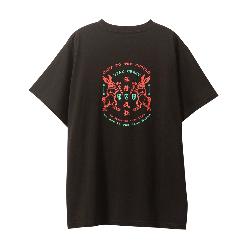 天兎ペグTEE（ホワイト/ブラウン/ブラック）TS246-WH/BR/BK-M/L/XL