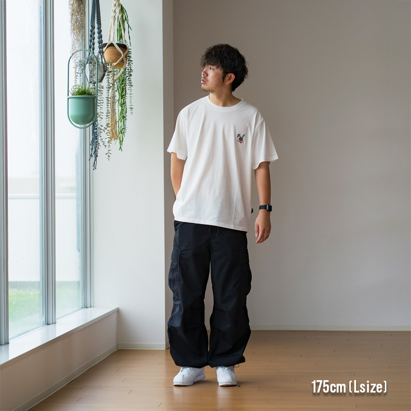  ステクレウサギTEE（M/L/XL）の着用イメージ