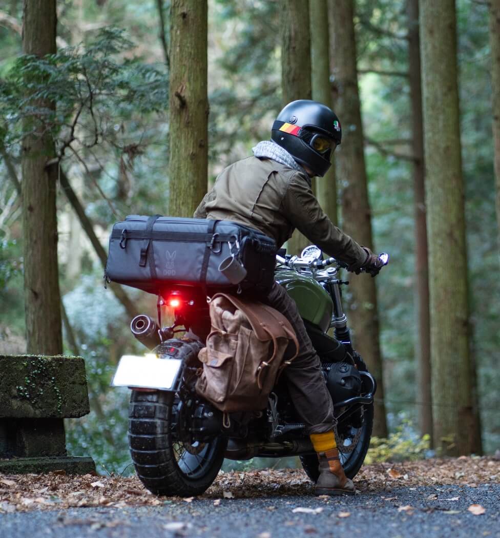 バイクキャンプコーディネート画像