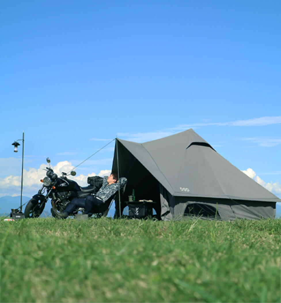 バイクキャンプコーディネート画像