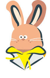 アウトドアブランドDODの釣り企画キャラクター画像「ジョシュウサギ」