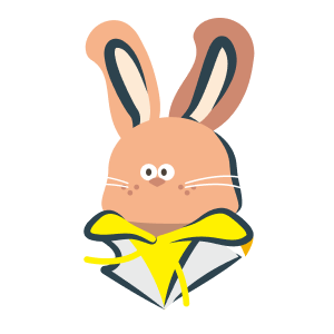 アウトドアブランドDODの釣り企画キャラクター画像「ジョシュウサギ」