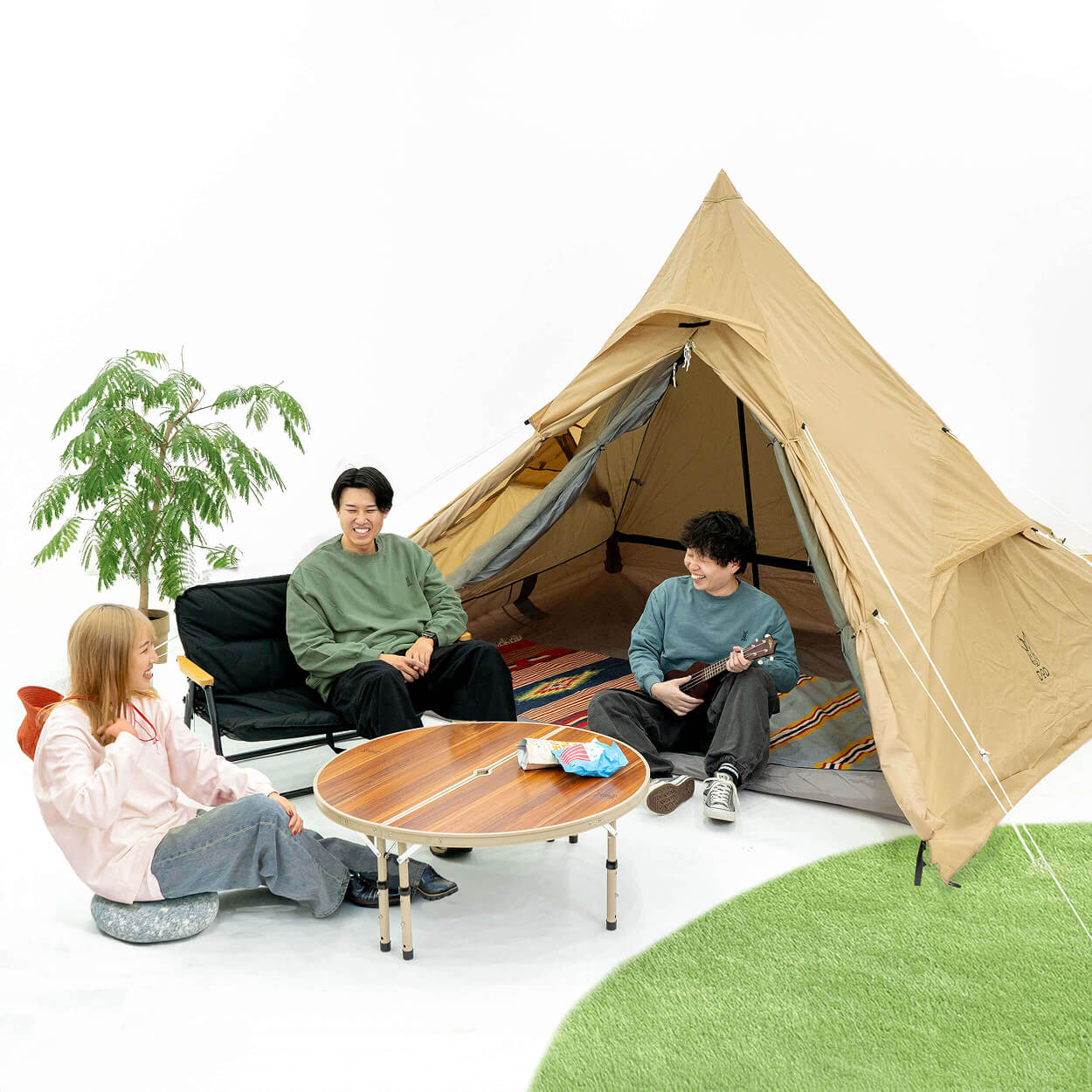 宿泊キャンプ向けセット商品「カゾクではじめるキャンプセット」の画像
