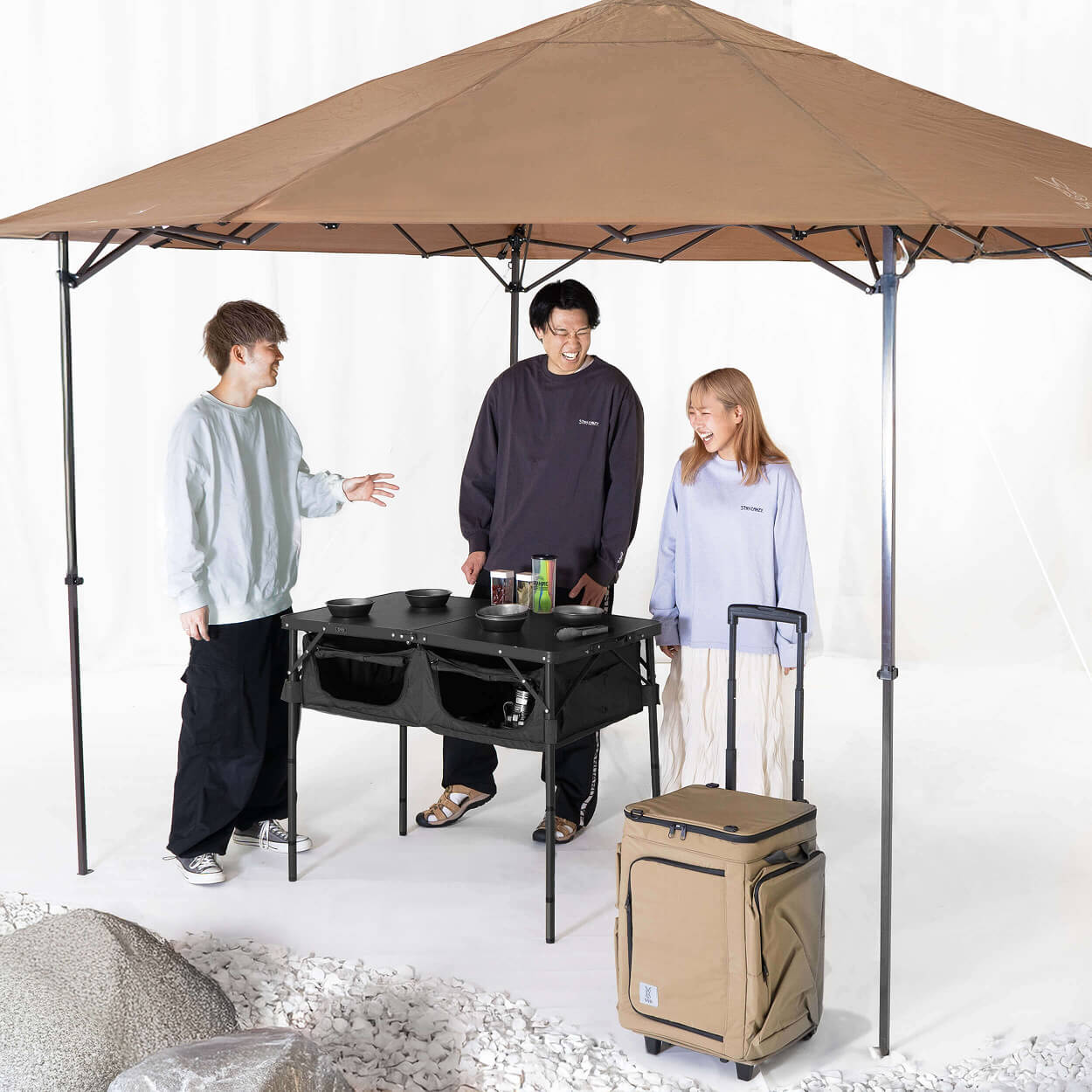日帰りキャンプ向けセット商品「みんなで囲むお手軽BBQセット」の画像