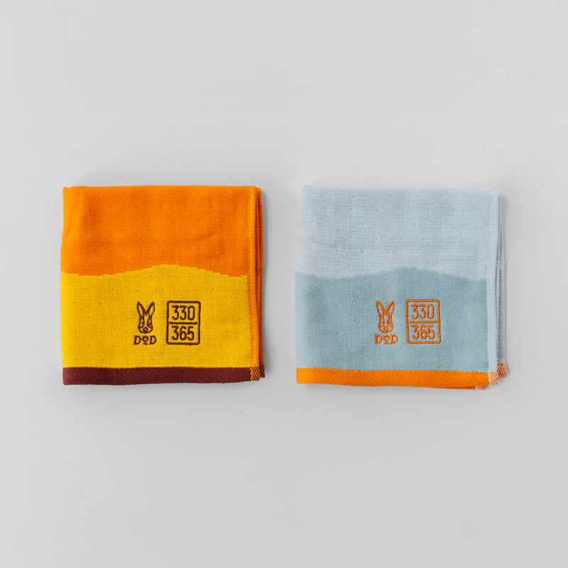 アウトドアブランド「DOD（ディーオーディー）」の、日常を彩るライフスタイルライン「330（さんさんまる）」シリーズのfave hand towel set（DH4-005-ML）